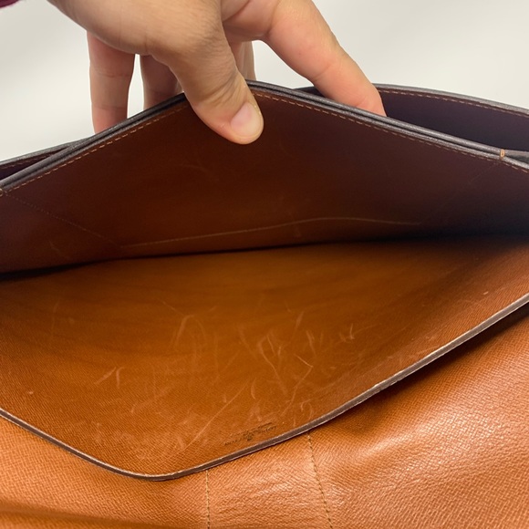 Louis Vuitton LV Brief Case Browns Monogram VINTAGE - Picture 9 of 14